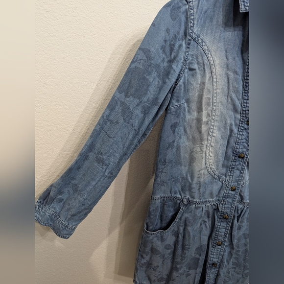 American Eagle Outfitters Washed Denim Long Sleeve Dress, size XS - Picture 5 of 8